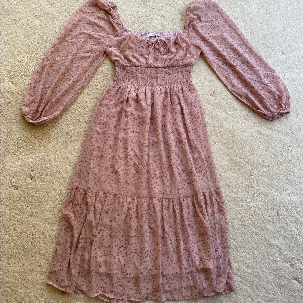 **NWT Lush Lindsey square neck dress